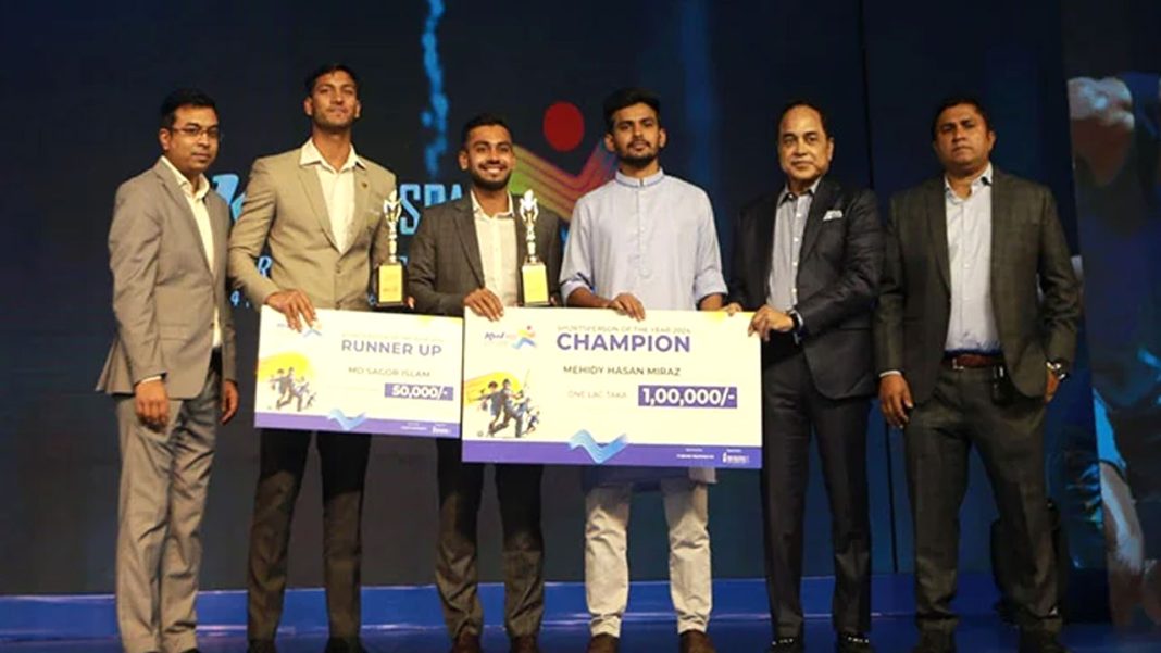 বর্ষসেরা ক্রীড়াবিদ হয়েছেন মেহেদি হাসান মিরাজ